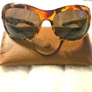 Tommy Hilfiger Tortoise Frame Sunglasses TH8076 Great Condition Ray Ban Case